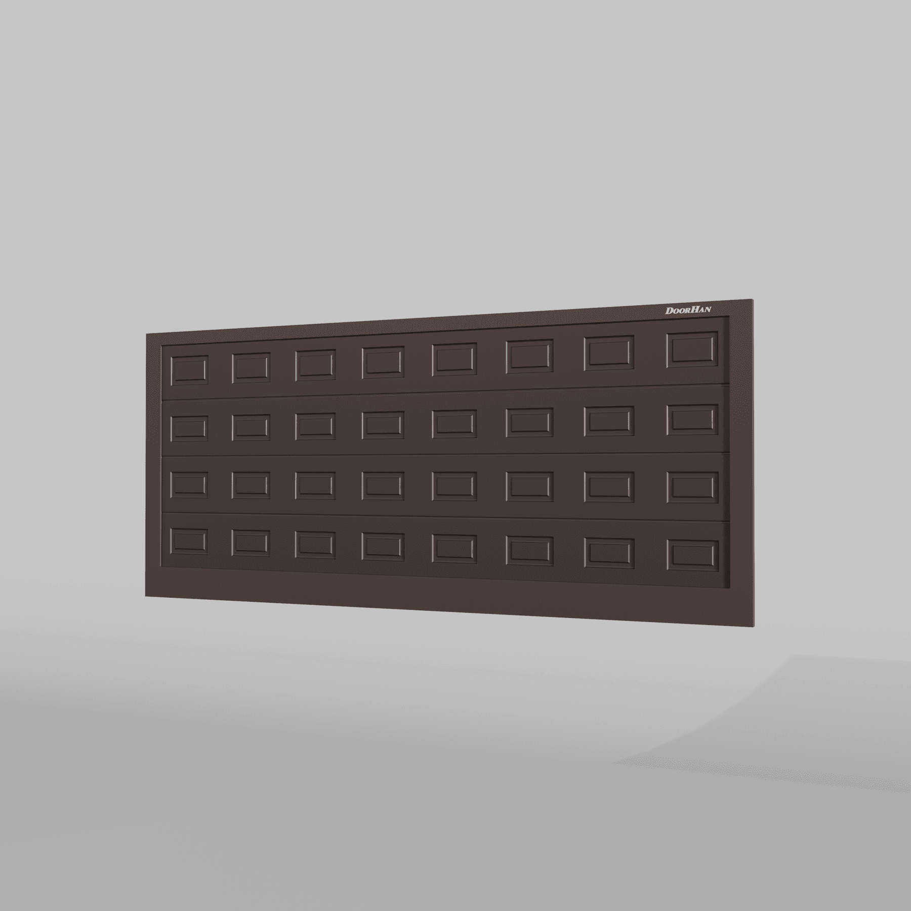Откатные ворота DoorHan 3300х1400 цвета RAL 8017 (коричнево-красный) с дизайном «филенка» без автоматики — фото 2